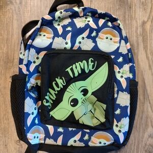 Star Wars Baby Yoda "Snack Time" Child's Small Backpack